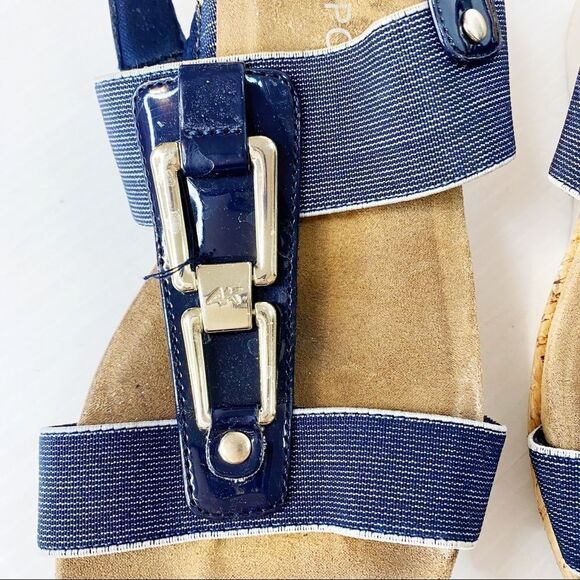 AK Sport but Anne Klein Sling Back Open Toe Wedges 9.5 - Picture 8 of 8